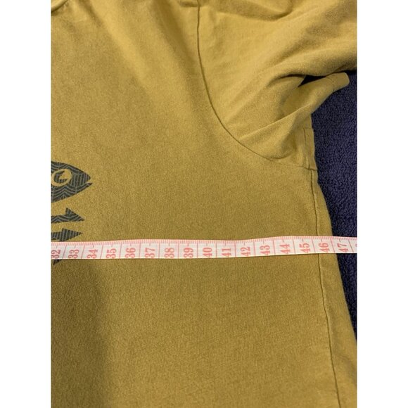 Patagonia Flying Fish Brown T-shirt Men’s Small Organic Cotton Made In USA - Picture 5 of 6